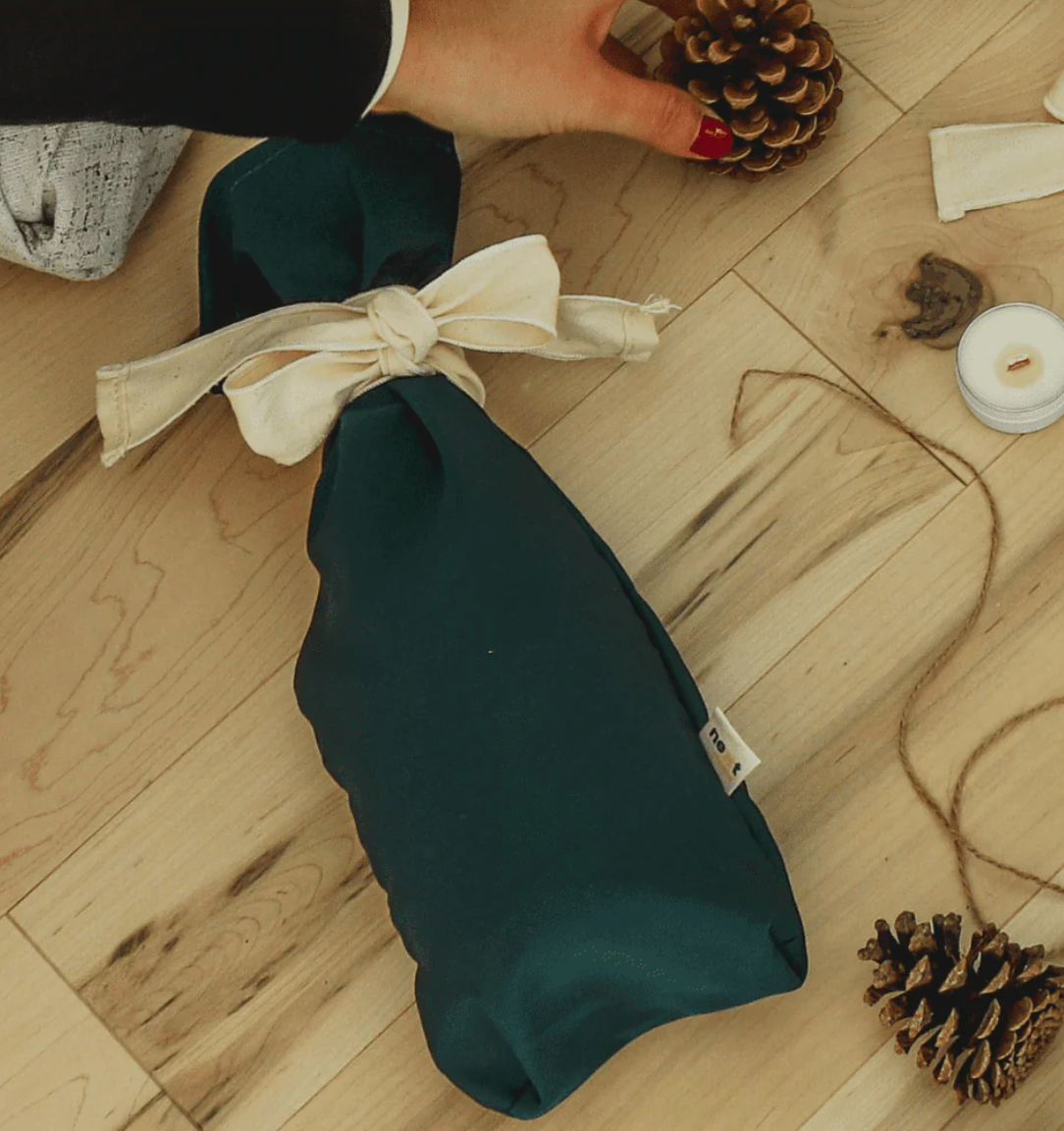Sac à vin en tissu récupéré