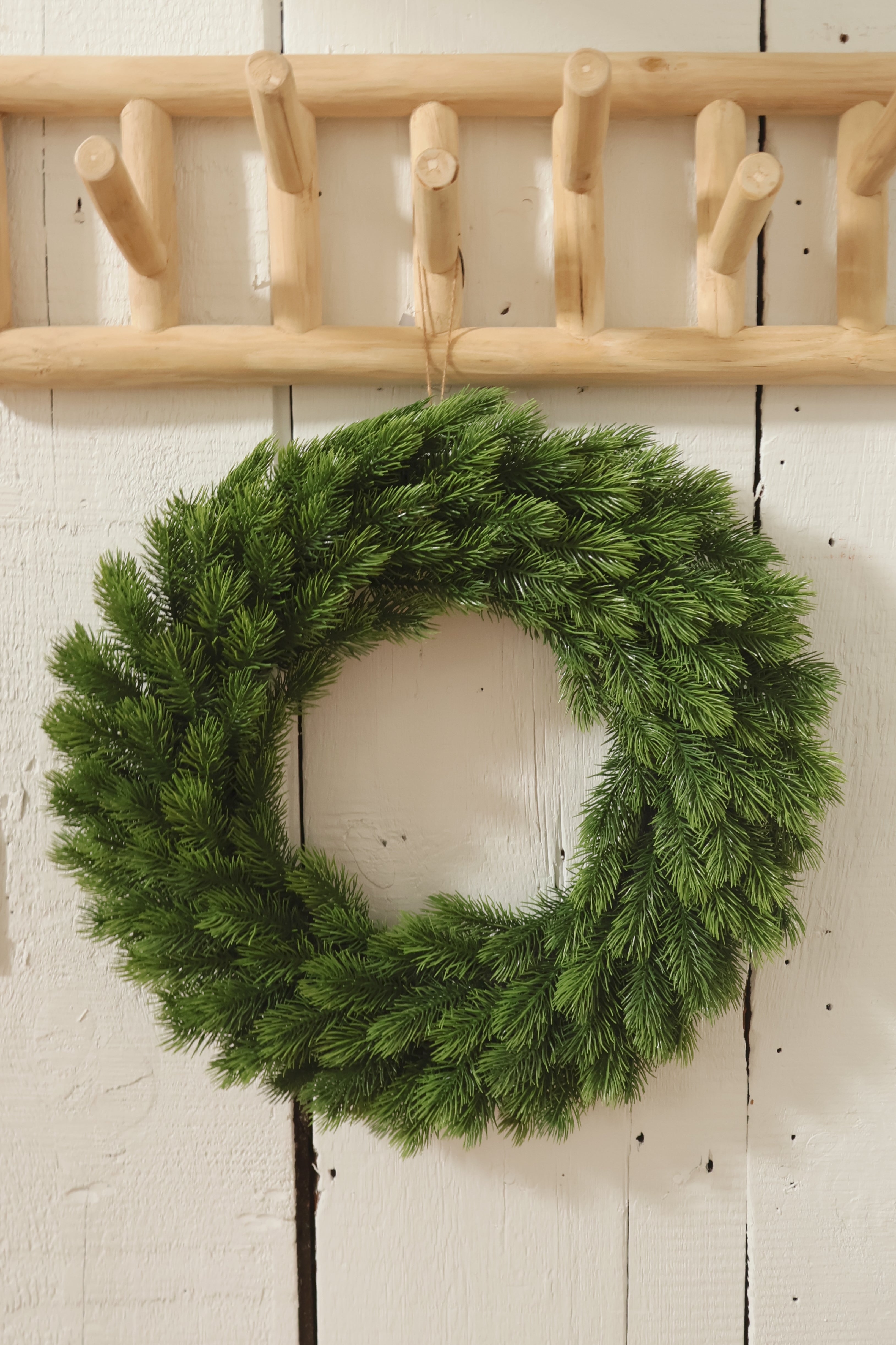 Couronne de Noël en faux sapinage - DÉMO