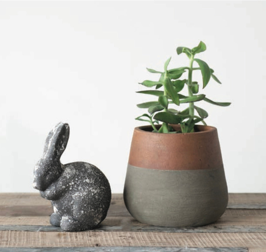 Cache-pot en ciment 2 tons