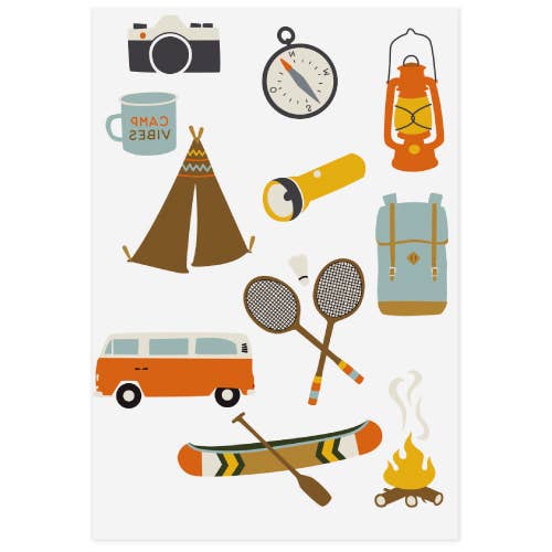 Tatouages temporaires pour enfants - CAMPING