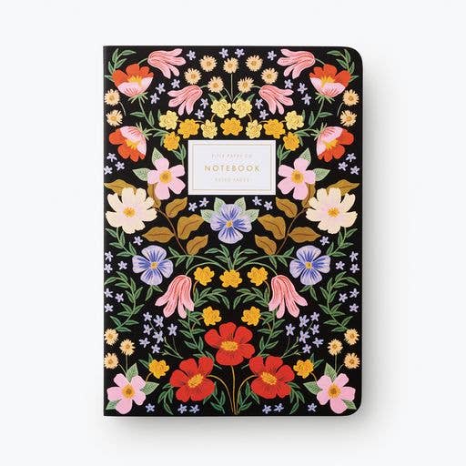 Ensemble de 3 carnets de notes fleuris