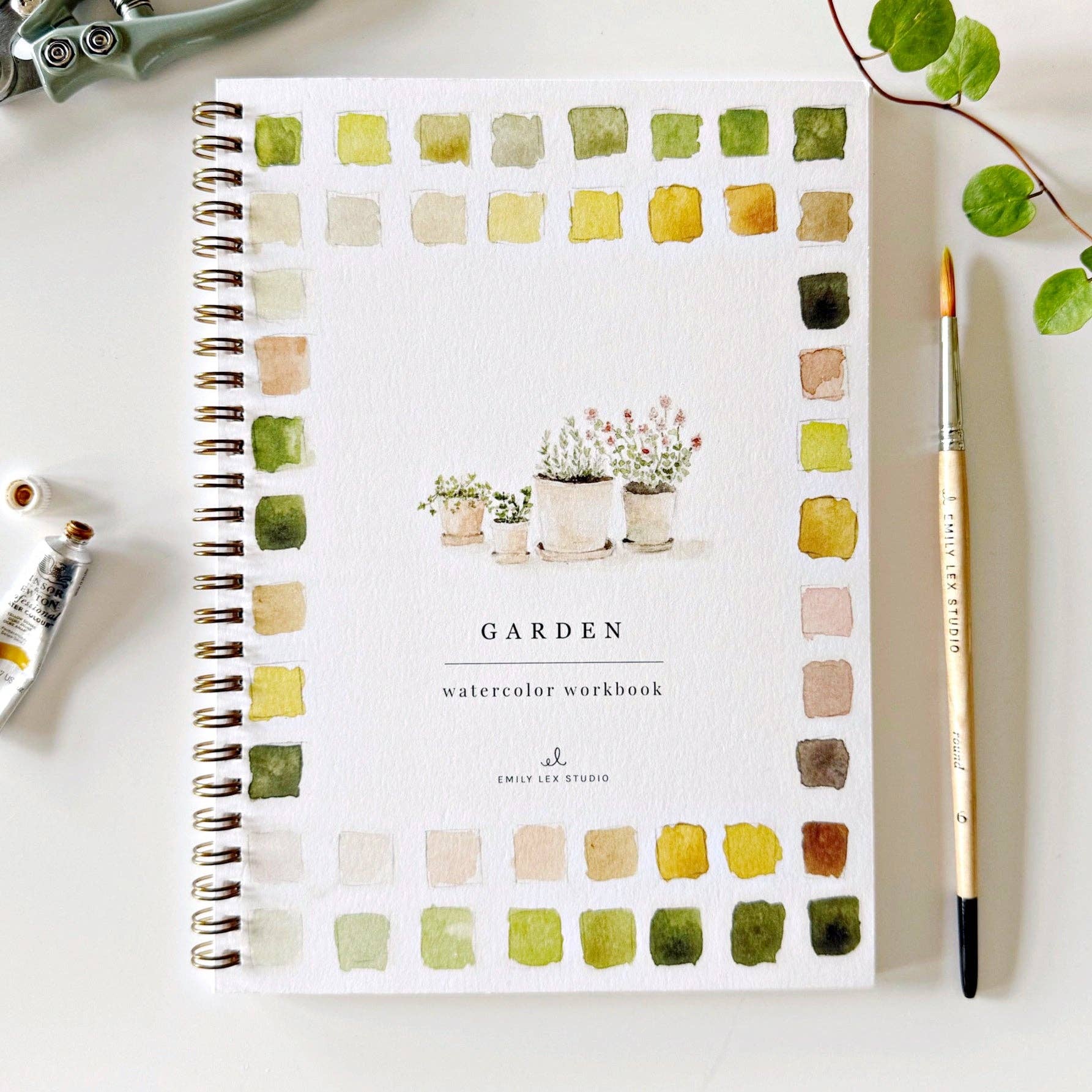 Cahier d'aquarelle - Le Jardin