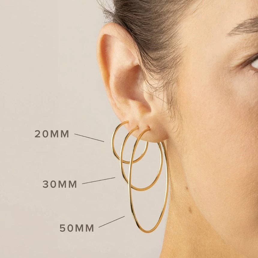 Boucles d'oreilles Anneaux fins