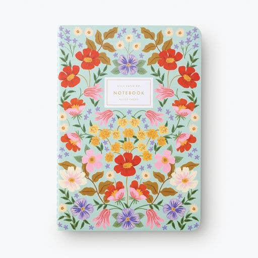 Ensemble de 3 carnets de notes fleuris