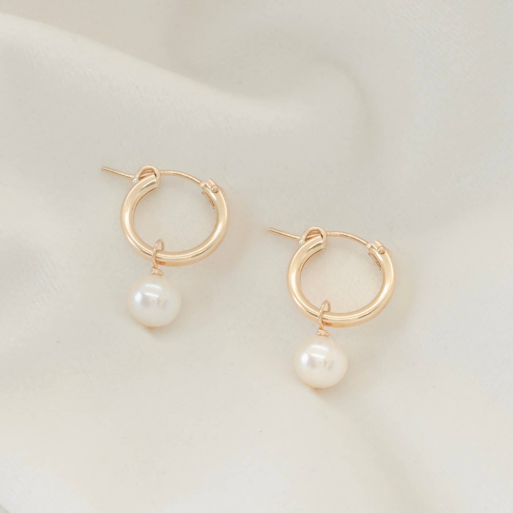 Boucles d'oreilles Pearl Hoops