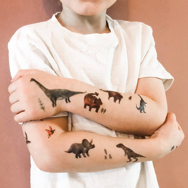 Tatouages temporaires pour enfants - DINO