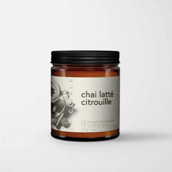 Bougie La Cigale - Chai Latté Citrouille