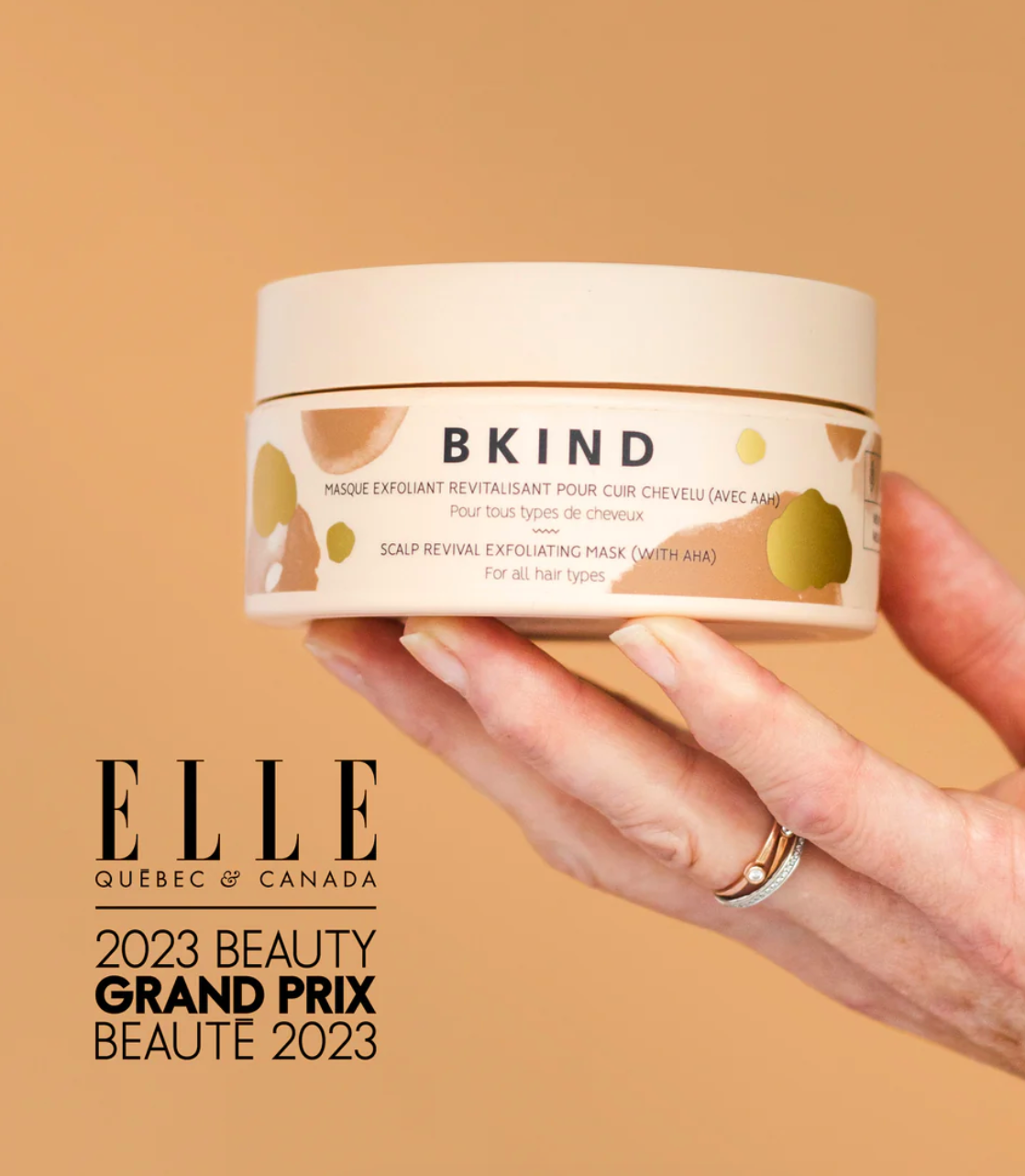 Masque exfoliant revitalisant pour cuir chevelu avec AHA de BKIND