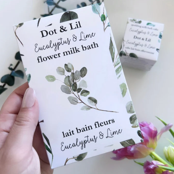 Sachet lait bain Eucalyptus & Lime - DOT & LIL