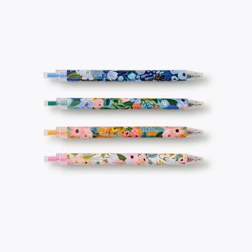 Lot de 4 crayons stylos à encre gel Garden Party