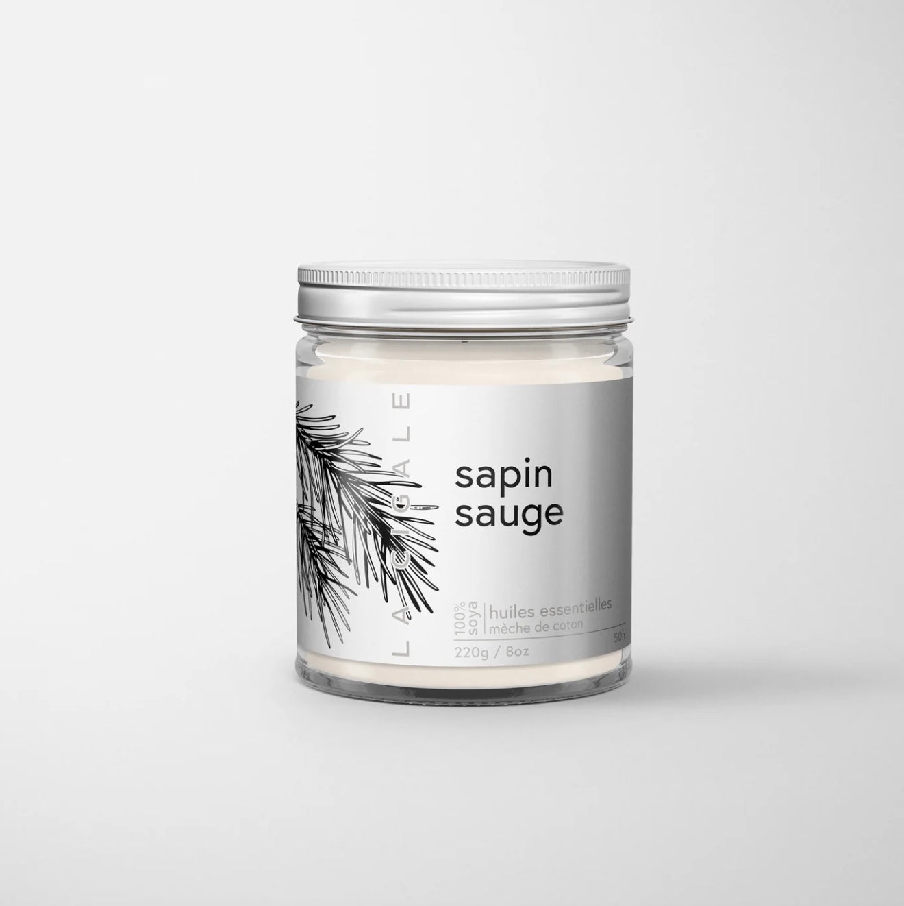 Bougie huiles essentielles - Sapin sauge