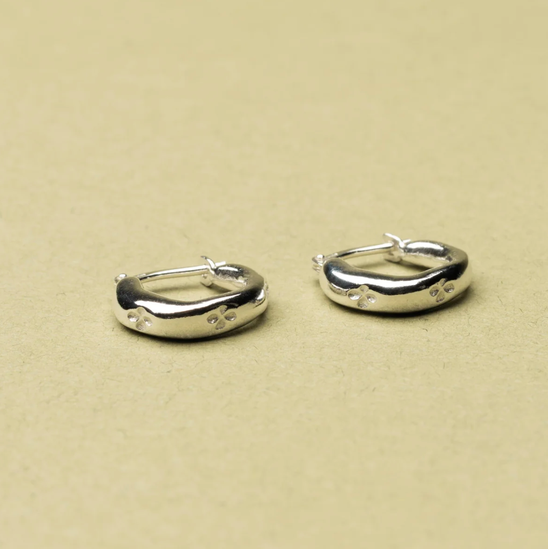 Dormeuses ASTER argent - Boucles d'oreilles La Manufacture