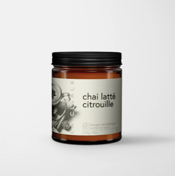 Bougie de soya - Chai Latté Citrouille