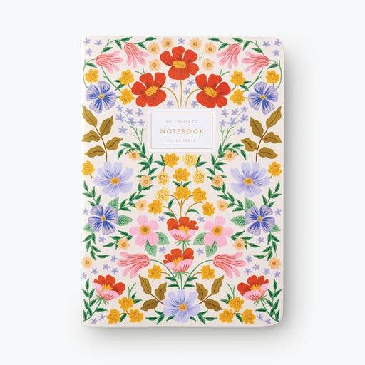 Ensemble de 3 carnets de notes fleuris