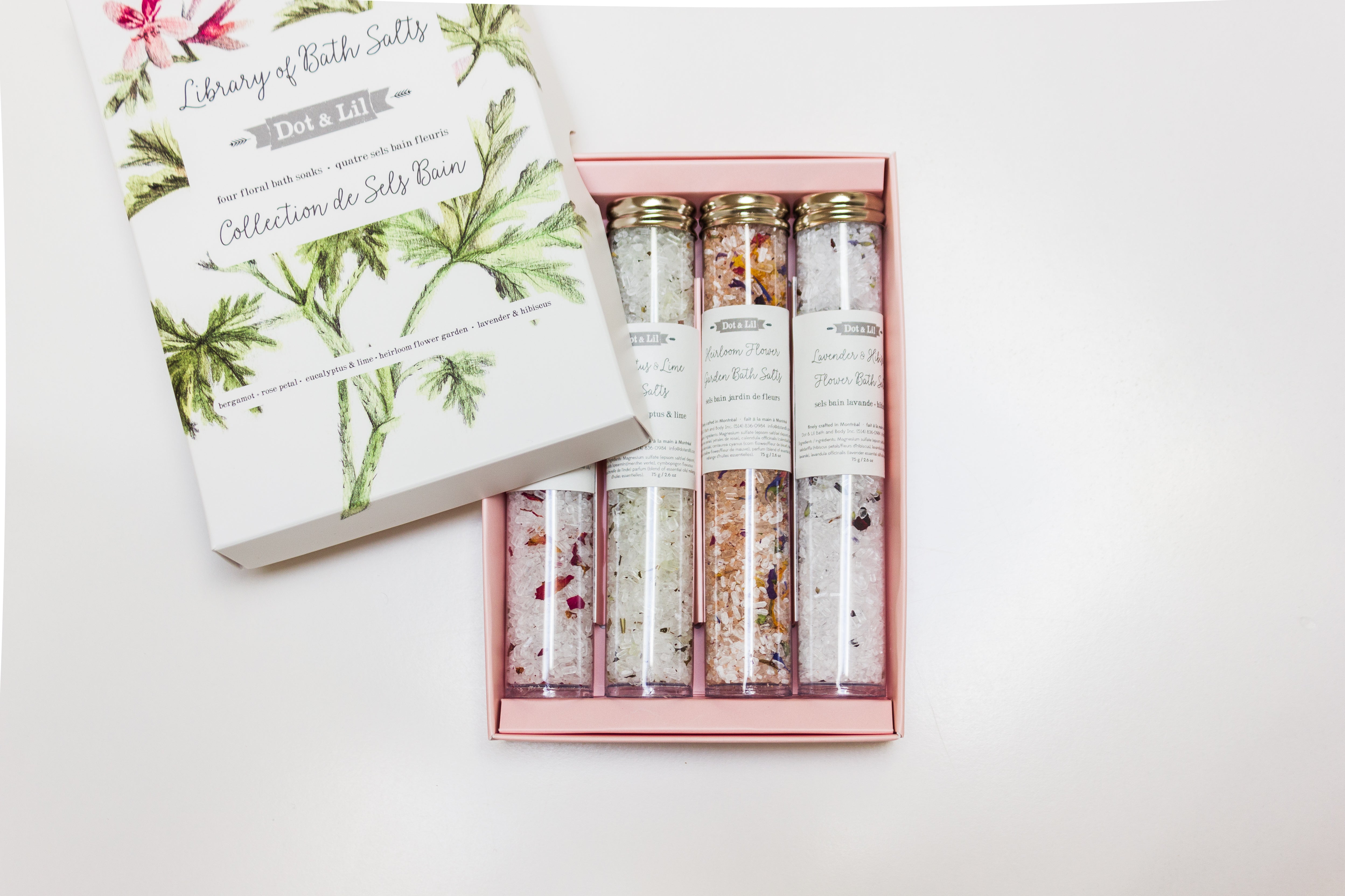 Coffret collection de sels de bain
