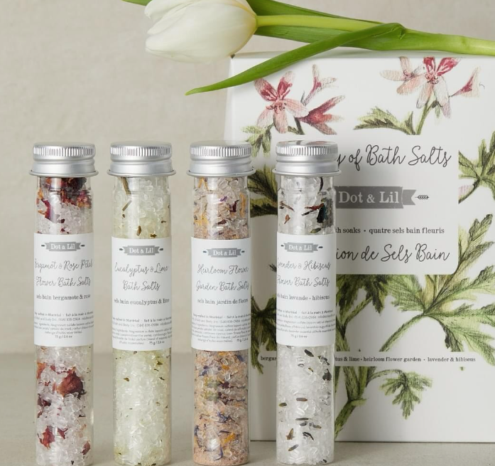 Coffret collection de sels de bain