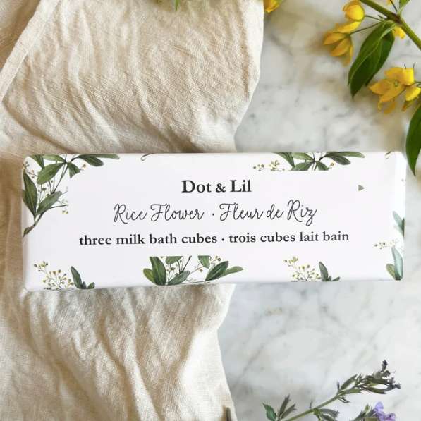 Coffret trois cubes de bain fleur de riz - DOT & LIL
