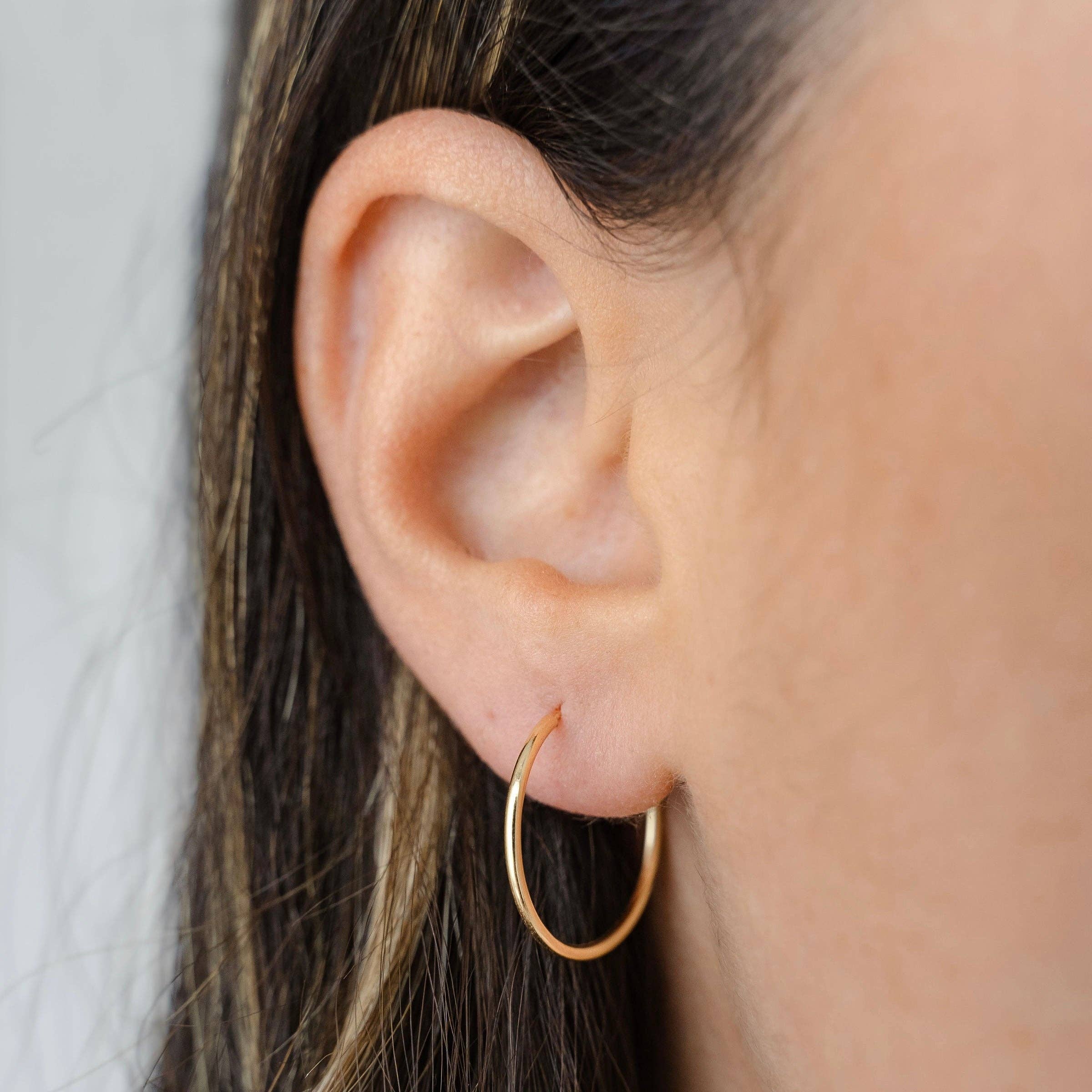 Boucles d'oreilles Anneaux fins