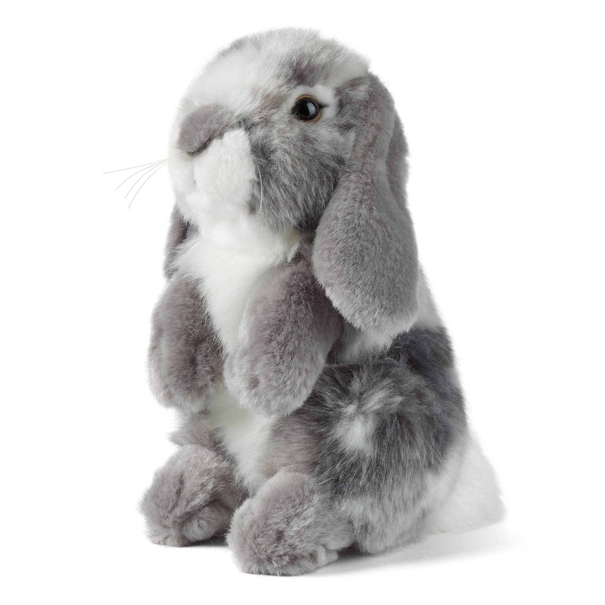 Lapin gris en peluche gris Living Nature