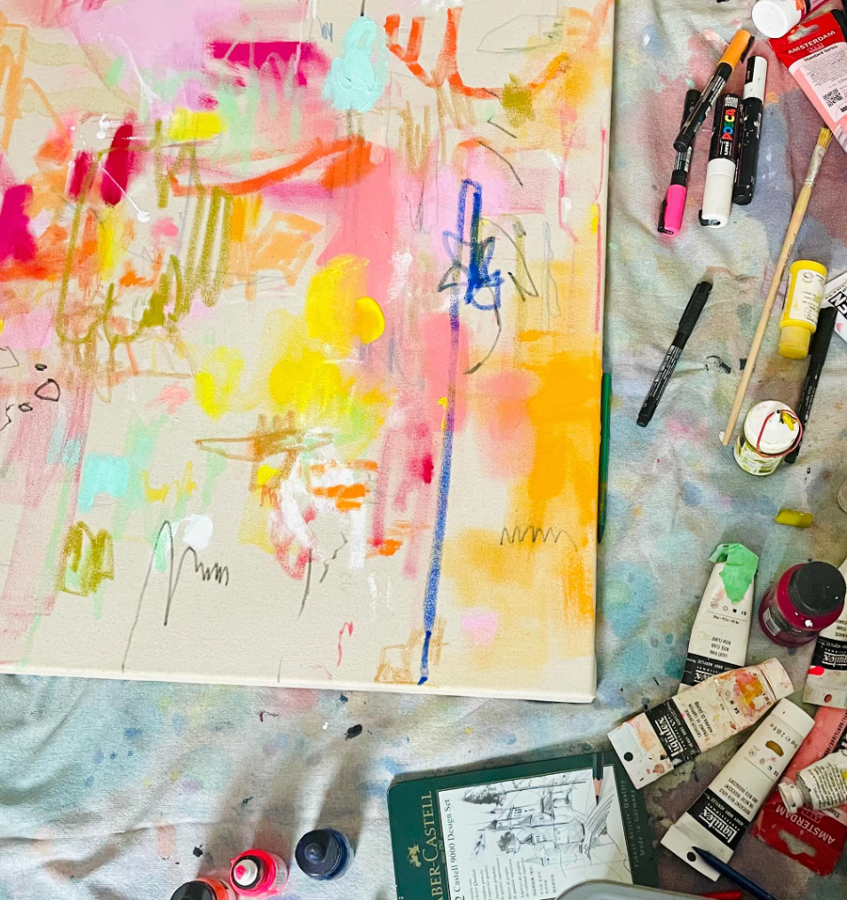 Atelier de juin - Peinture intuitive avec Emsé