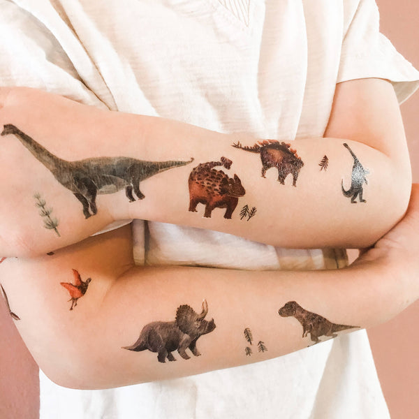 Tatouages temporaires pour enfants - DINO