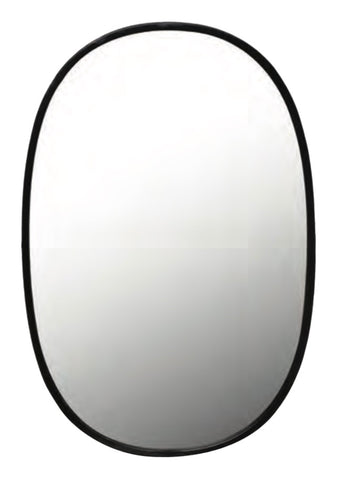 Miroir oval, cadrage noir