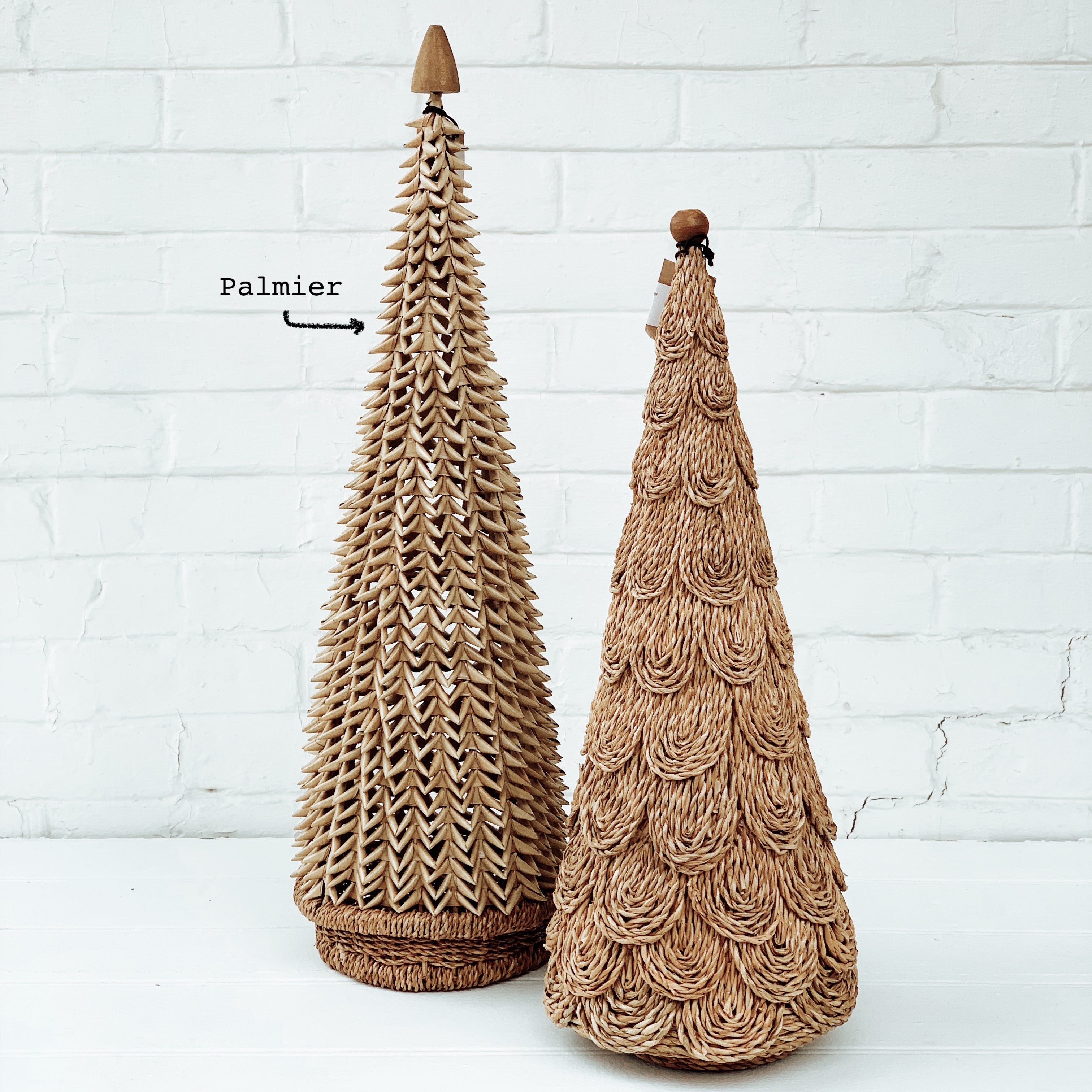 Arbre de Noël boho en rotin