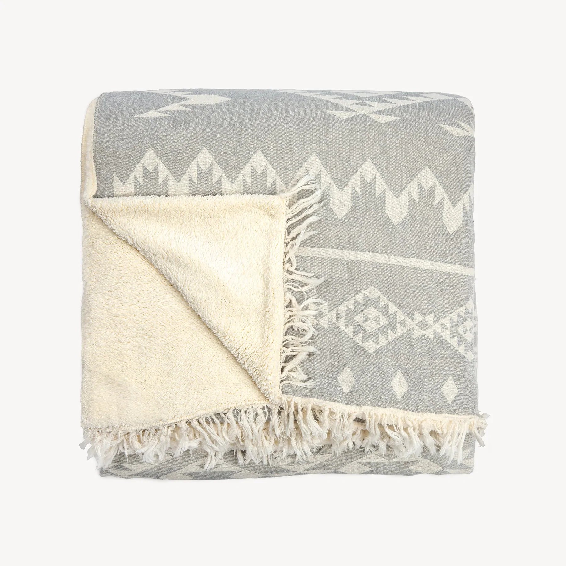 Couverture XL en coton Turc/Sherpa - 3 couleurs